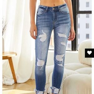 Kancan Florence Mid Rise Super Skinny Jeans